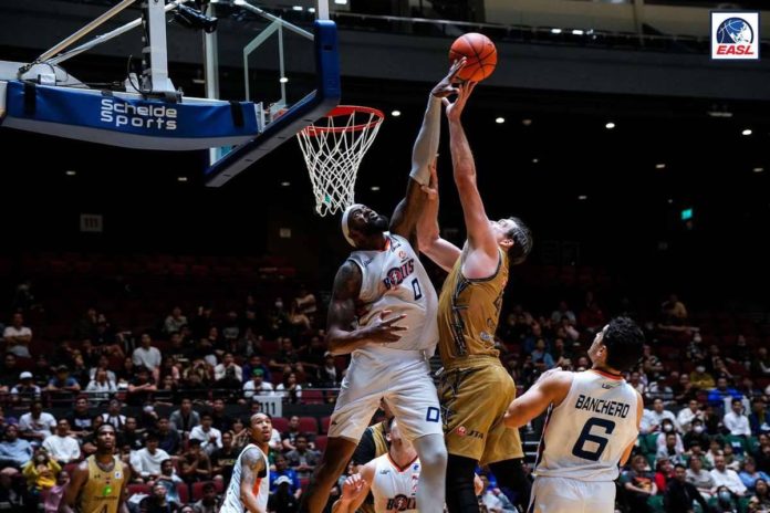 Prince Ibeh and Meralco Bolts fell short against Seoul SK Knights in the East Asia Super League. PHOTO COURTESY OF EASL
