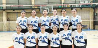 Members of Bacolod Tay Tung High School secondary girls volleyball team. PHOTO COURTESY OF JOSE MONTALBO