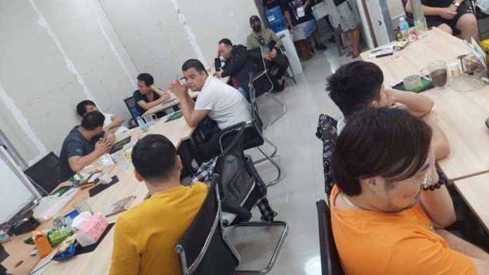 17_chinese_nationals_resized The Iloilo City Police Office arrested 17 Chinese nationals suspected of operating a cybersex den in Lawaan Village, Barangay Balantang, Jaro, Iloilo City on Nov. 4, 2023. ILOILO CITY POLICE OFFICE PHOTO