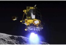 Artwork: Jaxa has become the fifth national space agency to land on the Moon. IMAGE SOURCE, JAXA