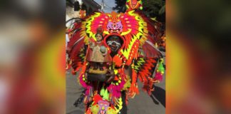 Kalibo, Aklan’s Ati-atihan Festival has served as impetus and inspiration for many festivals all across the archipelago, thus the “Mother of All Philippine Festivals” tag. The photo shows a tribe warrior holding an image of Sr. Sto. Niño, for whom the celebration is in honor. BOY RYAN ZABAL PHOTO / AKEAN FORUM