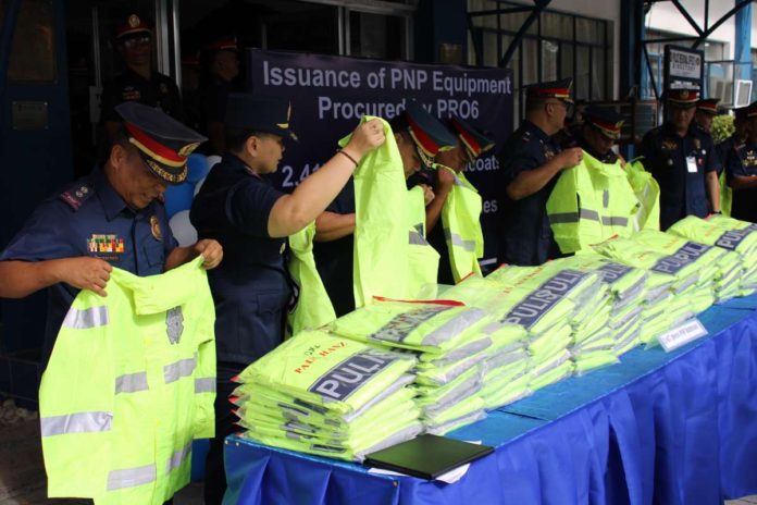 The Police Regional Office 6 allocates P2,640,000 for the procurement of non-lethal equipment, including 2,000 whistles and 2,417 raincoats. AJ PALCULLO/PN