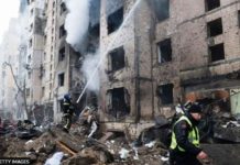 Russia using North Korea ballistic missiles on Ukraine Ballistic missiles launched by Russia hit Ukraine's capital Kyiv. GETTY IMAGES
