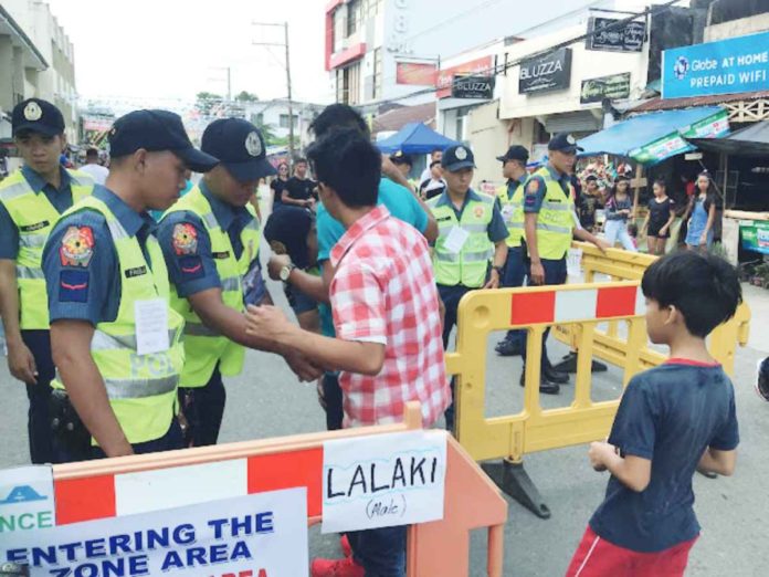 ati security Pedestrian screening areas manned by police were established to secure the safety of Ati-Atihan merrymakers. AKEAN FORUM