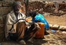 Northern Ethiopia facing famine A family in rural southern Tigray collects water. The two-year conflict in Ethiopia plus a drought have left many in a desperate situation. GETTY IMAGES