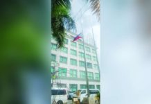 Philippine flag flown at half-mast at provincial government facilities The Philippine flag at the Iloilo provincial capitol flies at half-mast on Tuesday, Jan. 23, to pay tribute to former vice governor Demetrio “Demy” Sonza. IME SORIAL/PN