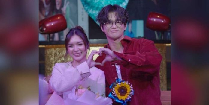 francine-seo in guk_superimposed Francine Diaz and Seo In-guk during the press conference and listening party for their song 'My Love' on Jan. 27, 2024. @STARMAGICPHILS/INSTAGRAM PHOTO