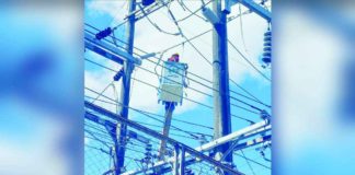 MORE Electric and Power Corporation (MORE Power) announced an unscheduled power interruption in all of its power substations around 3 p.m. on Tuesday, Jan. 2. File photo shows a member of the line team of MORE Power doing the repair works following an unexpected power interruption. MORE POWER PHOTO