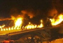 Plane bursts into flames in Tokyo An Airbus A350 carrying 379 people collided with a second plane while landing in Tokyo, Japan. Then came heat and smoke as the jet sped along the runway in flames. BBC