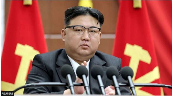 korea_resized North Korean leader Kim Jong Un attends the 8th Plenary Meeting of the 8th Central Committee of the Workers' Party of Korea, at the party's headquarters, in Pyongyang, North Korea, in this picture released by the Korean Central News Agency on Dec. 31, 2023. REUTERS
