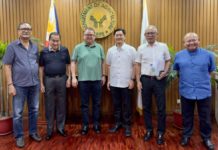 Planters’ group asks DA secretary’s help to stop drop in domestic sugar prices SUGAR LEADERS MEETING WITH AGRI SECRETARY. Sugar industry leaders representing the Sugar Council and the millers discussed yesterday with Agriculture Secretary Francisco Tiu Laurel the challenges facing the sugar industry. (L-R) PANAYFED President Danilo Abelita, NFSP President Enrique Rojas, Agriculture Sec. Francisco Tiu Laurel, PSMA President Terence Uygongco, CONFED President Aurelio Valderrama Jr. and CONFED Executive Director Alan Gensoli.