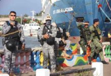 Hundreds of IPPO personnel to augment Dinagyang peacekeepers Hundreds of cops from the Iloilo Police Provincial Office will be deployed in Iloilo City during the Dinagyang Festival. Photo shows police and coast guard personnel securing Friday’s opening salvo. ILOILO CITY MAYOR’S OFFICE PHOTO
