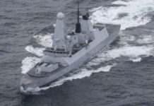 US, UK hint at military action after largest Houthi attack in Red Sea The United Kingdom's HMS Diamond and three US warships helped shoot down the Houthi drones and missiles. UK MINISTRY OF DEFENCE