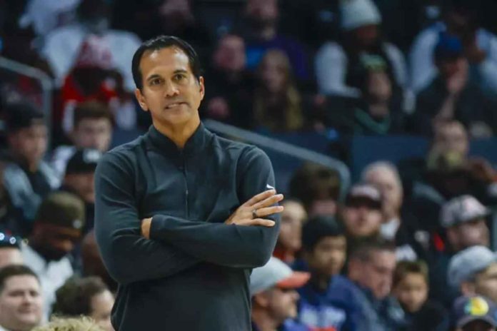sports Fil-Am Erik Spoelstra is in his 29th season overall with the Miami Heat. He started in the Miami’s video room and eventually becoming a scout, then an assistant coach. PHOTO COURTESY OF NELL REDMOND/AP