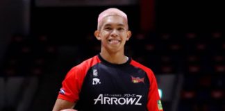 Ferdinand “Thirdy” Ravena III tallied 15 points, eight rebounds, and five assists in 26 minutes of action as San-en NeoPhoenix improved to 29-4 in the standings. PHOTO COURTESY OF SAN-EN NEOPHOENIX