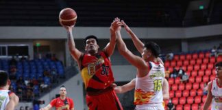 Vic Manuel is San Miguel Beermen’s 15th player heading into the playoffs of the 2023-2024 PBA Commissioner’s Cup quarterfinals. PBA PHOTO