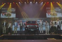 Suzuki Philippines Unveils the New Jimny 5-Door; “Paving the Way for a New Era in Filipino Adventure” From Left to Right Yasuki Nakagawa, Catherine Magtibay, Norminio Mojica, Koichiro Hirao, Norihide Takei, Yokio Sato, Odessa Gan, and Ira Valte