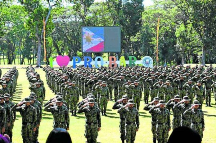 PNP_resized The Philippine National Police reported more than 3,900 cops had been meted with administrative penalties from July 1, 2022 to January 3, 2024. Photo shows police recruits. INQUIRER FILE PHOTO