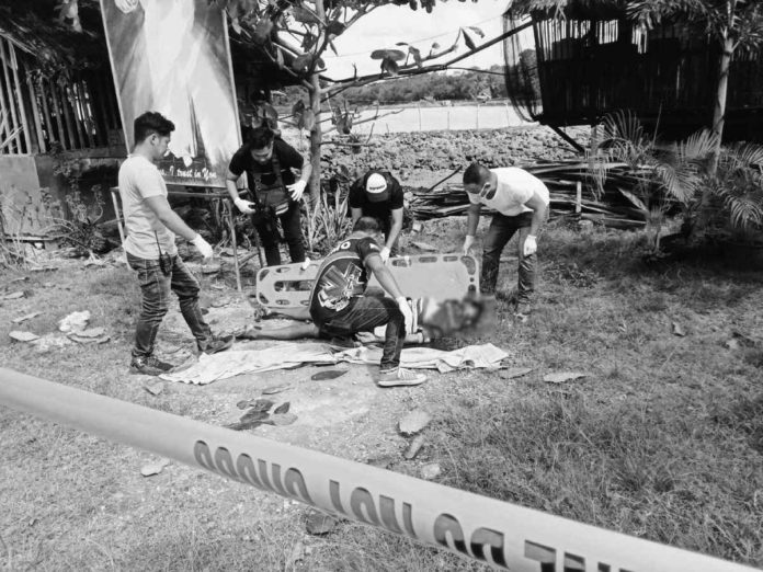A man, who was the husband of a village councilor, was shot dead by still-unidentified perpetrators in Toboso, Negros Occidental on Tuesday morning, Feb. 13. K5 NEWS FM SAN CARLOS / FACEBOOK