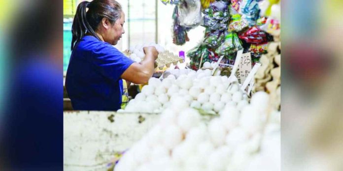 eggs.JPG_superimposed Retail prices for medium-sized eggs range from 6.80 to 8.50 in Metro Manila. ABS-CBN NEWS PHOTO