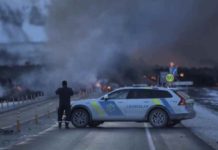 Is Iceland entering a new volcanic era? A road was swamped with lava in the most recent eruption in Iceland. REUTERS