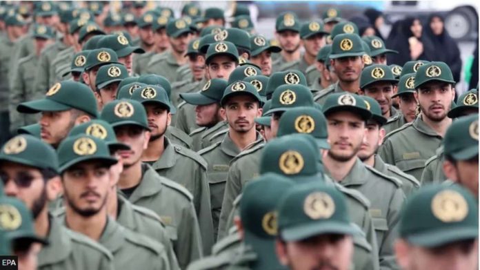 iran_resized Members of Iran’s Islamic Revolution Guards Corps at a parade. The Revolutionary Guards was set up over 40 years ago to defend Iran’s Islamic revolution and is now one of the most powerful paramilitary organizations in the Middle East. EPA
