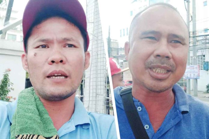 jeepney-drivers Drivers Arnel Dela Peña and Joebert Gallentes worry that if the traditional jeepney phase-out proceeds, it would affect their families especially their children’s education. AJ PALCULLO/PN