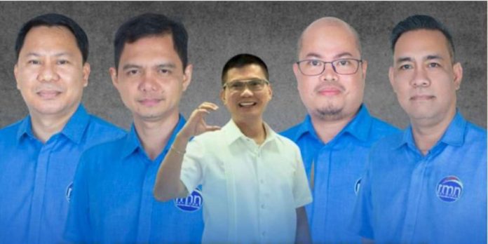 libel_suit_pic.JPG_resized Department of Education Region 6 director Dr. Ramir Uytico (center) files a libel suit against DYRI RMN Iloilo anchormen (from left) Henry Lumawag, Novie Guazo, Regan Arlos, and Israel Vincent “Don” Dolido on Feb. 7, 2024. DYRI RMN ILOILO FACEBOOK PHOTO