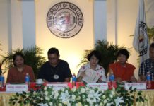 The municipality of New Lucena and the National Dairy Authority (NDA) signed a Memorandum of Agreement (MOA) for the establishment of the foundation for the development of vital infrastructure, such as the NDA-Western Visayas Regional Office, Dairy Feed Center and Dairy Demo Farm in the municipality. Leading the MOA signing on Friday, Feb. 16, were Mayor Liecel Mondejar-Seville (2nd from right) and NDA administrator Dr. Gabriel Lagamayo (2nd from left). AJ PALCULLO/PN