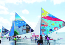 Colorful paraws set off from the shoreline of Arevalo district in Iloilo City during last year’s main sailing event of the Paraw Regatta Festival. PN FILE PHOTO