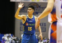 The Shiga Lakes improved to a 28-12 win-loss slate in the Japan B.League Division 2 on Saturday night with Kiefer Ravena posting 10 points, to go with three assists, two steals, and one rebound in 22 minutes of action. PHOTO COURTESY OF SHIGA LAKES