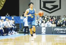 “We were able to play according to our game plan,” says Kiefer Ravena who plays for Shiga Lakes in the Japan B.League Division 2. PHOTO COURTESY OF SHIGA LAKES