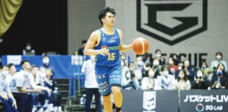 “We were able to play according to our game plan,” says Kiefer Ravena who plays for Shiga Lakes in the Japan B.League Division 2. PHOTO COURTESY OF SHIGA LAKES
