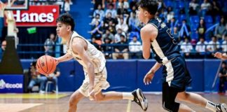 Thomas Pillado delivered a timely jumped in the fourth quarter as the Bullpups clawed back from a 15-point deficit and took a 66-62 lead. UAAP PHOTO