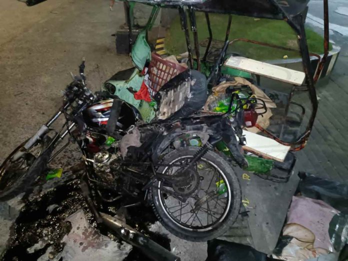 tricycle A pickup truck hit and reportedly plowed a tricycle in Barangay Taculing, Bacolod City on Tuesday morning, Feb, 20. The tricycle driver died. K5 NEWS FM NEGROS OCCIDENTAL