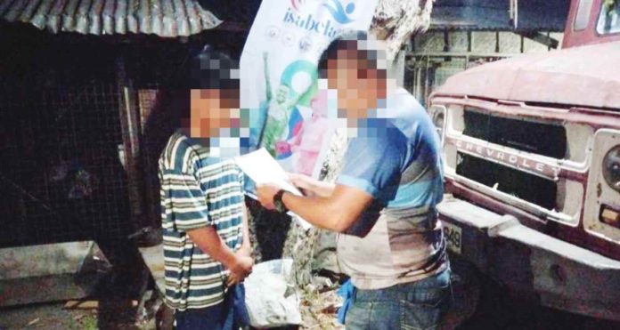 A wanted person for rape and voyeurism was served with an arrest warrant by the Isabela municipal police in Negros Occidental on Thursday, Feb. 1. PRO-6 PHOTO