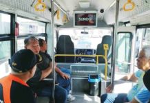 As part of the Bureau of Fire Protection-Bacolod City’s “Reels-On-The-Bus” fire safety advocacy campaign, a 30-second fire safety awareness video began showing in modernized jeepney units operated by the Negros East Transport Service Cooperative in Bacolod City. BFP-BACOLOD CITY/FACEBOOK PHOTO