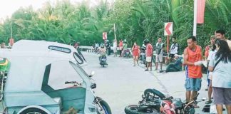 A collision between a tricycle and a motorcycle in Hamtic, Antique leaves two individuals injured on Thursday afternoon, March 14. PHOTO COURTESY OF ALBERT BLANCO VIA DYKA801 ANTIQUE FACEBOOK
