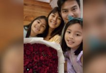 Bianca Gonzalez and JC Intal with their daughters Lucia and Carmen