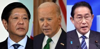(From left to right) MARCOS, BIDEN, FUMIO