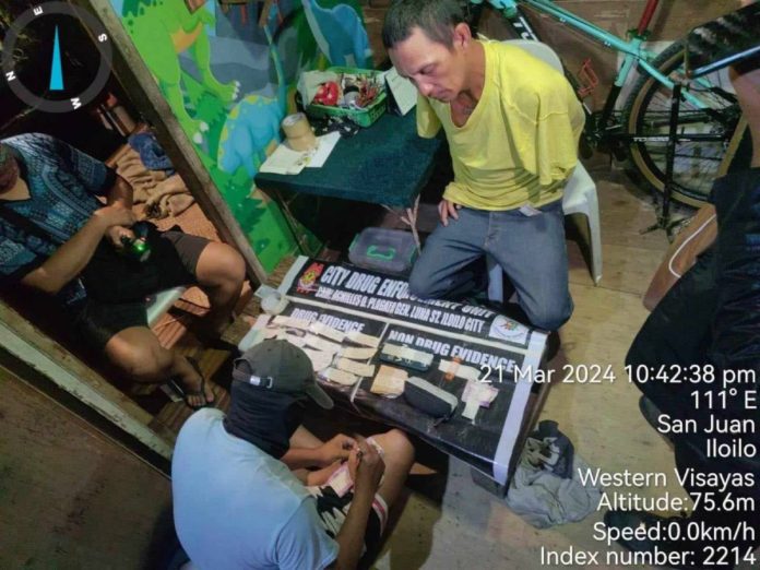drug The Iloilo City police apprehended a former drug convict during a buy-bust operation in Molo district on Thursday night, March 21. ICPO PHOTO