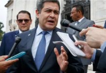 Juan Orlando Hernández, the ex-president of Honduras, is not the first ex-Latin American head of state to be convicted of a drug-related crime in the US. REUTERS