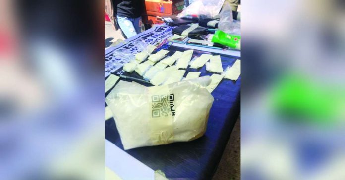 iloilo city drug bust 1_superimposed Approximately 1.5 kilograms of suspected shabu worth P10.2 million were seized from two drug suspects during yesterday’s police operation in Iloilo City. XFM RADYO PATROL ILOILO