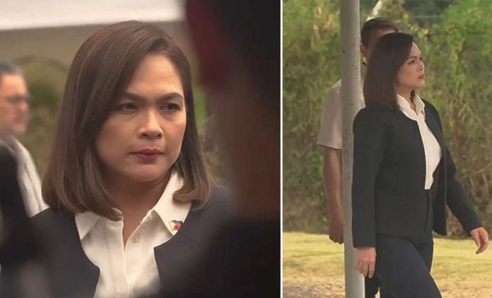 Judy Ann Santos is back as President Isabel for “The Bagman.”