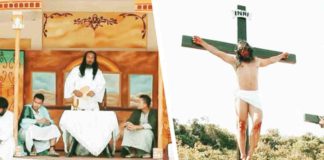 Ang Pagtaltal is a passion street play enacted during the Lenten season, drawing thousands of pilgrims to Guimaras Island. It starts at the Smallest Plaza in Barangay Poblacion, Jordan (left photo) and ends at the Crucifixion Site of Bala-an Bukid (right photo). LGU-JORDAN FACEBOOK PAGE