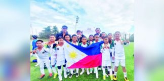 Filipinas San Carlos U-12 football team topped the U-12 category (silver group) of the 2024 Real Madrid Foundation Clinics World Challenge in Spain. The Filipinas San Carlos U-12 football team is based in San Carlos City, Negros Occidental. PHOTO COURTESY OF RENE GUSTILLO