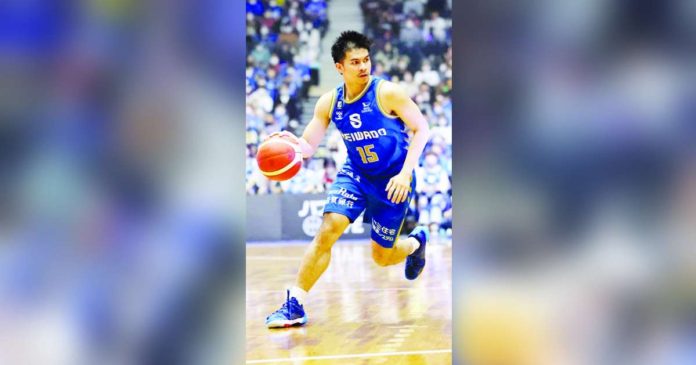 sports kiefer_superimposed As the Shiga Lakes improved to a 32-12 win-loss slate in the Japan B.League Division 2, Kiefer Ravena recovered from his subpar offensive game with 11 points. PHOTO COURTESY OF SHIGA LAKES