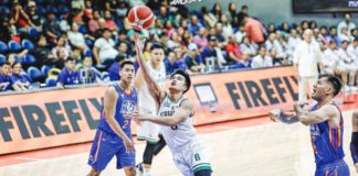 Negrense John Paul Calvo of Terrafirma Dyip stretches for a layup. PBA PHOTO