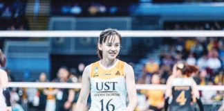 Cassie Carballo is glad to have delivered for the Golden Tigresses in the second week of the UAAP Season 86 women’s volleyball tournament. UAAP PHOTO