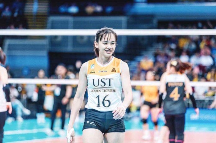 sports_negrense_resized Cassie Carballo is glad to have delivered for the Golden Tigresses in the second week of the UAAP Season 86 women’s volleyball tournament. UAAP PHOTO